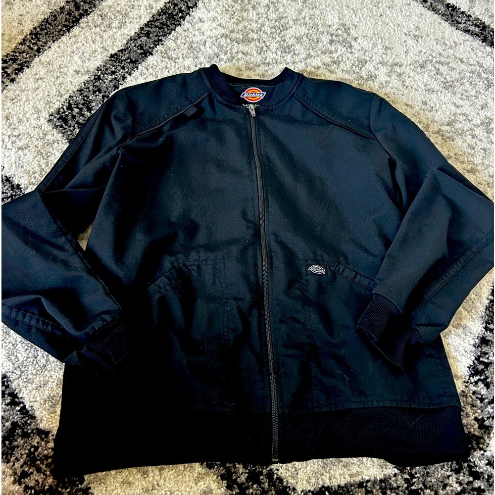 DICKIES black scrub jacket ladies Medium